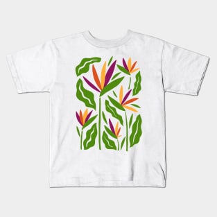 Bird Of Paradise Flowers Kids T-Shirt